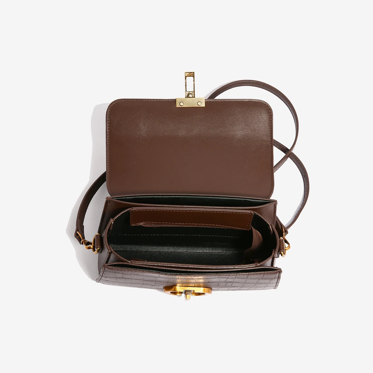 Small Leather Armpit Bag – Vintage Chain Shoulder & Crossbody Purse for Women