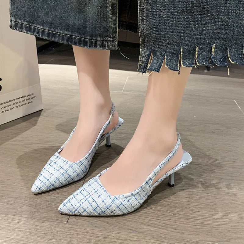 Sea Salt Pointed High Heel Sandals
