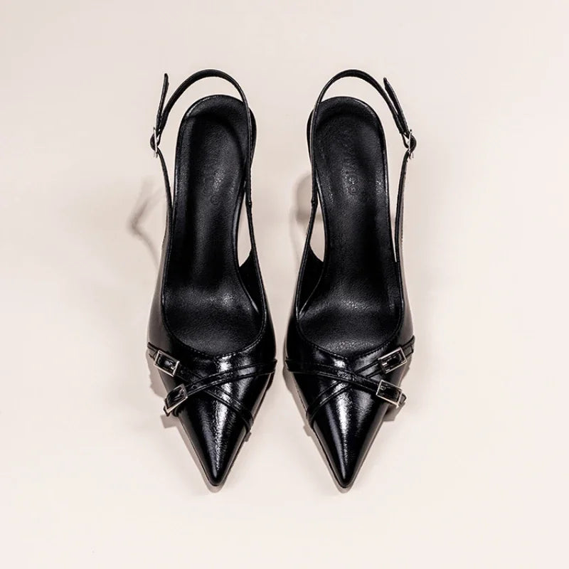 Fashionable Pointed Toe Shallow Mouth New High-heeled Shoes