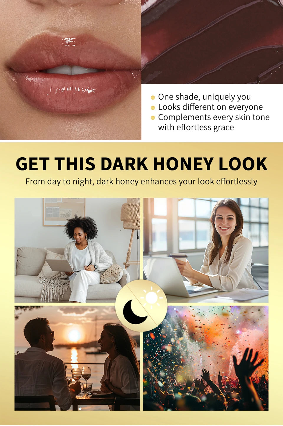 Colorless Black Honey Lip Balm Lipstick Long Lasting Hygienic Moisturizing Lips Plumper Nourish Makeup Lip Care Cosmetics