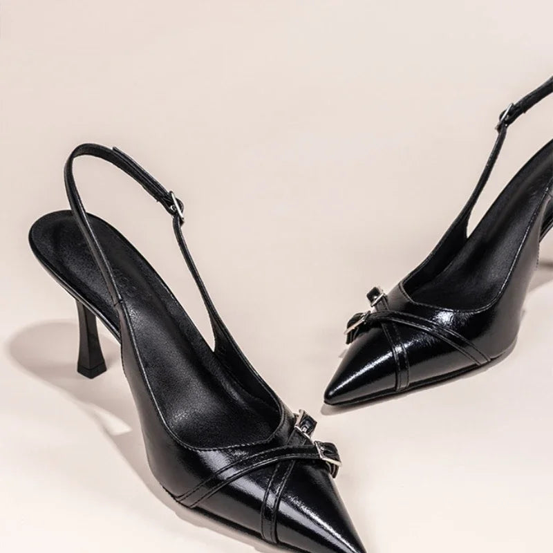 Fashionable Pointed Toe Shallow Mouth New High-heeled Shoes