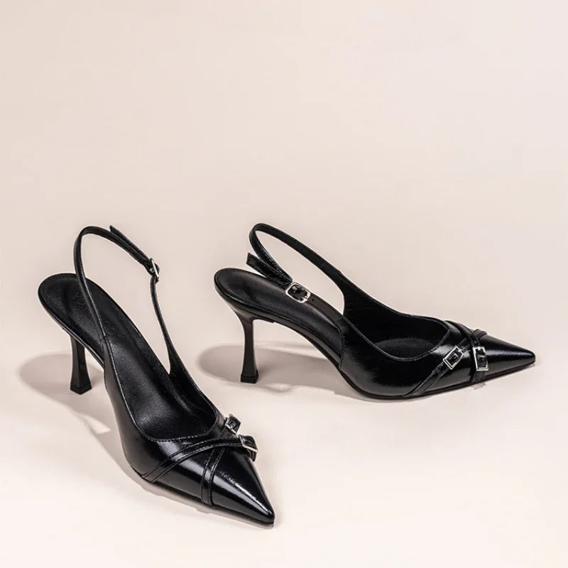 Fashionable Pointed Toe Shallow Mouth New High-heeled Shoes