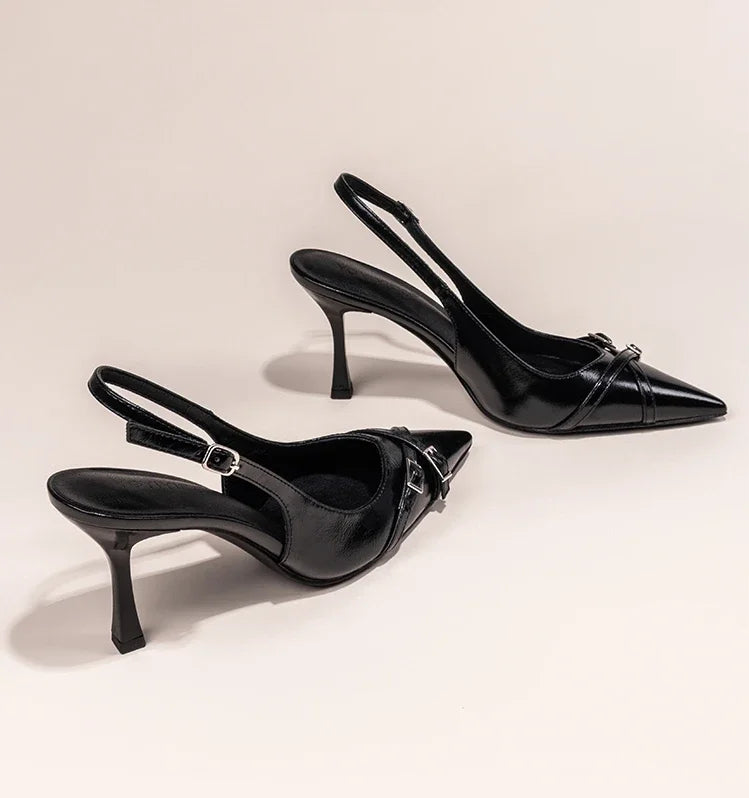 Fashionable Pointed Toe Shallow Mouth New High-heeled Shoes