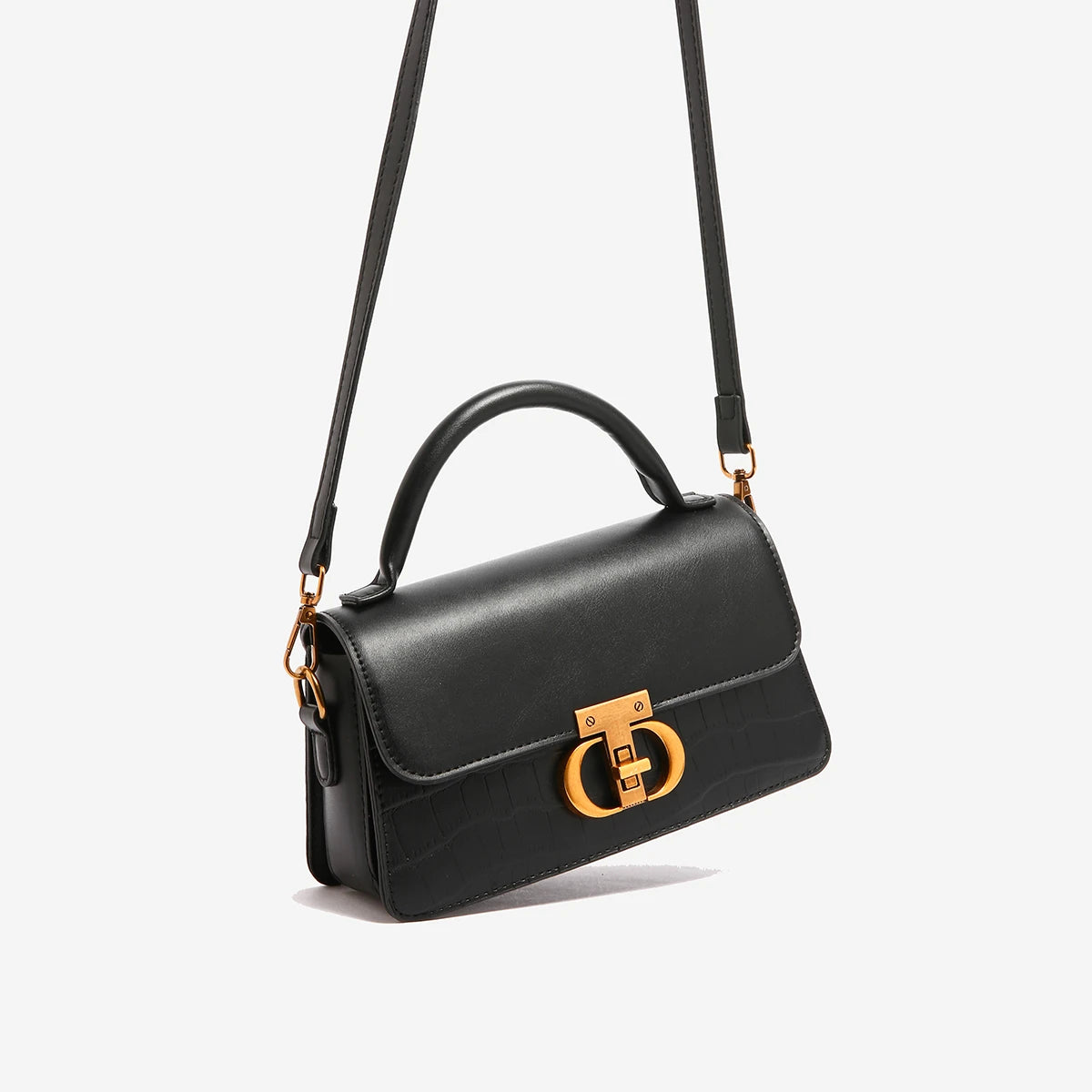 Small Leather Armpit Bag – Vintage Chain Shoulder & Crossbody Purse for Women