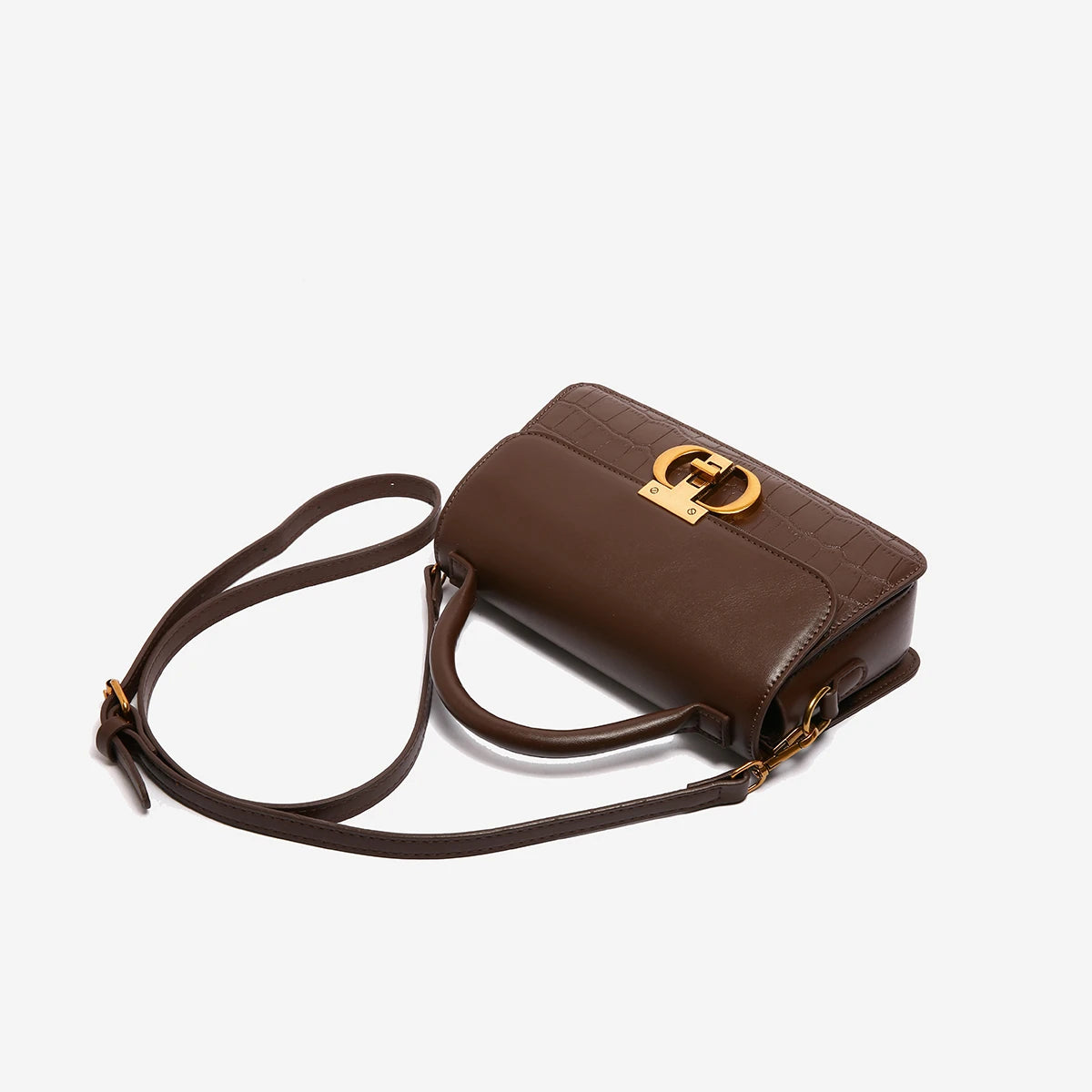 Small Leather Armpit Bag – Vintage Chain Shoulder & Crossbody Purse for Women