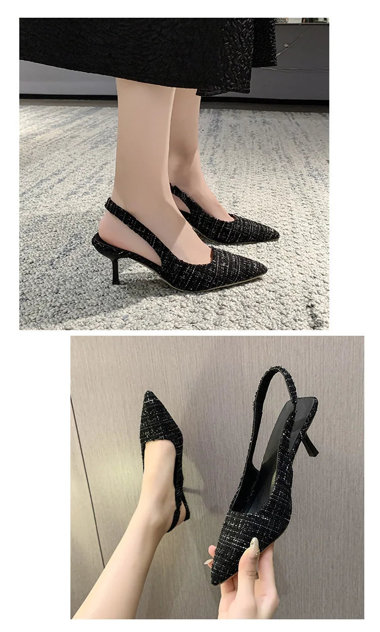 Sea Salt Pointed High Heel Sandals