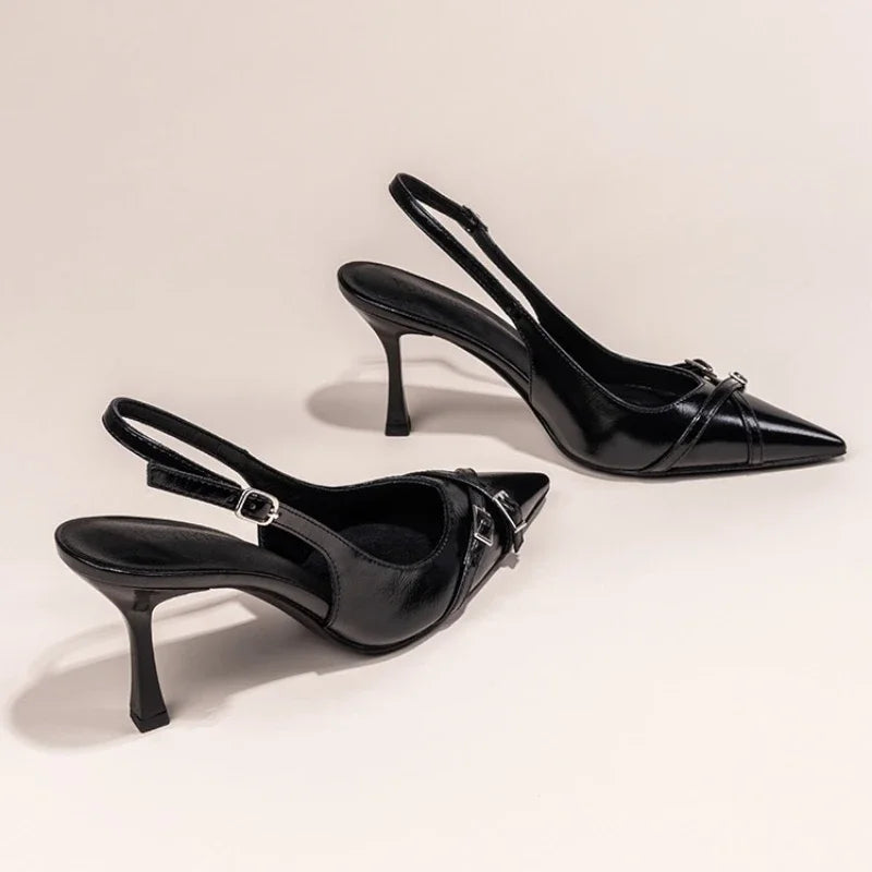 Fashionable Pointed Toe Shallow Mouth New High-heeled Shoes