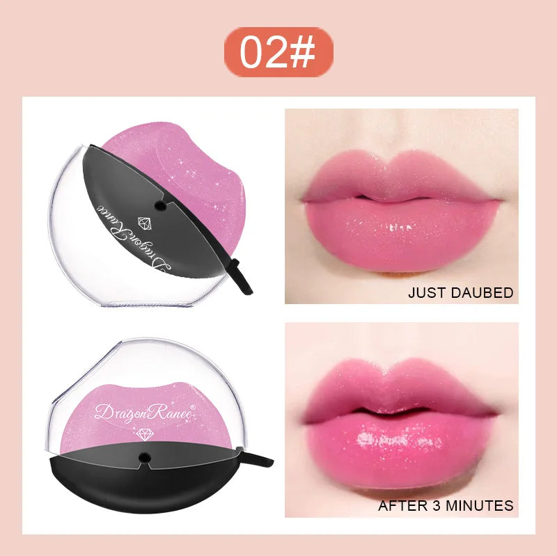 12-color lazy lip-shaped pearlescent fine glitter lipstick that is not easy to fade, warm and moisturizing, color-changing lazy
