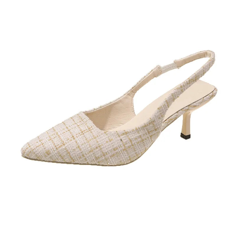 Sea Salt Pointed High Heel Sandals