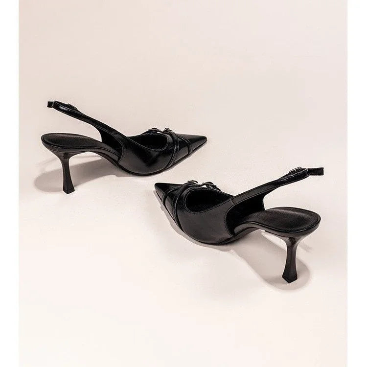 Fashionable Pointed Toe Shallow Mouth New High-heeled Shoes