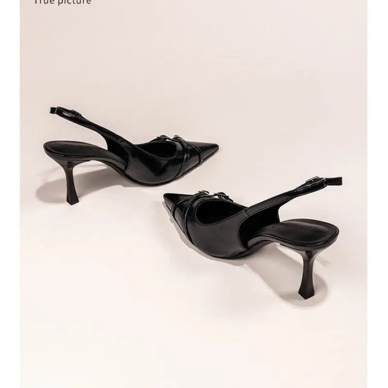 Fashionable Pointed Toe Shallow Mouth New High-heeled Shoes