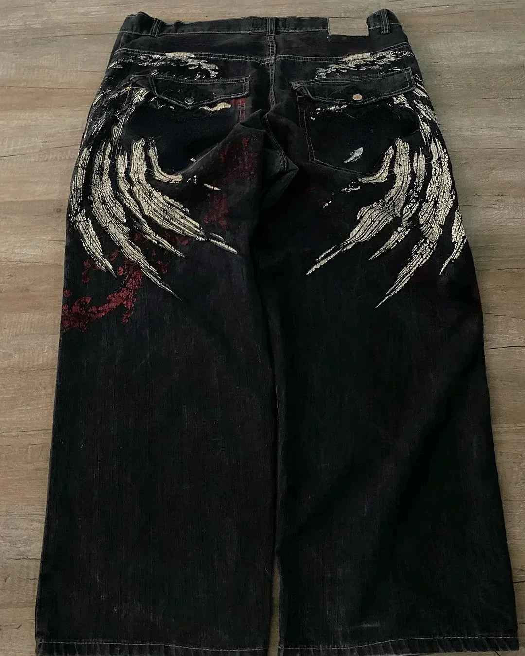 Retro Y2K Hip-Hop Wide-Leg Baggy Pants