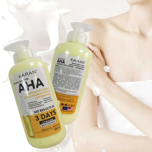 500ml Whitening Body Cream with Hydroxy Acids, Vitamin C & E – Moisturizing & Skin Brightening Body Lotion