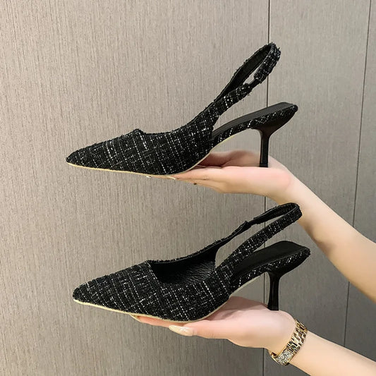 Sea Salt Pointed High Heel Sandals