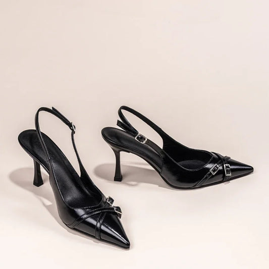 Fashionable Pointed Toe Shallow Mouth New High-heeled Shoes