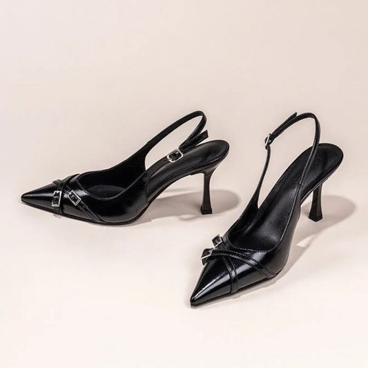 Fashionable Pointed Toe Shallow Mouth New High-heeled Shoes